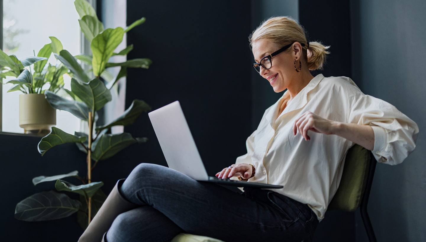 A real estate agent on a webinar