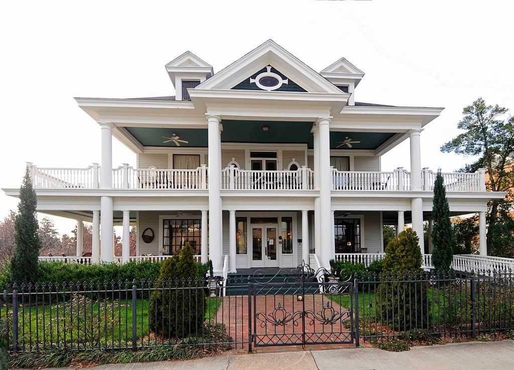 Front view of The Alexander House in Spartanburg, South Carolina. 