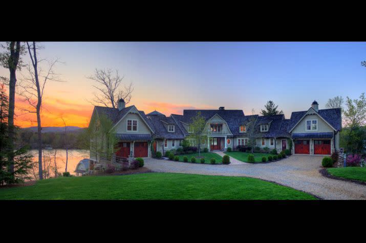 Huge home sitting lake side 