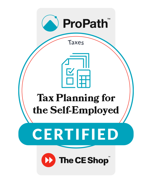 Tax Planning for the Self-Employed badge 