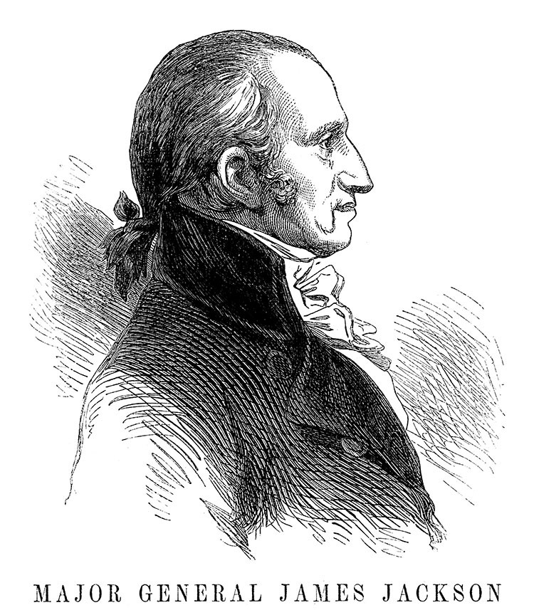 A portrait of Major General James Jackson 