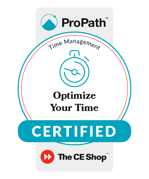 Optimize Your Time badge