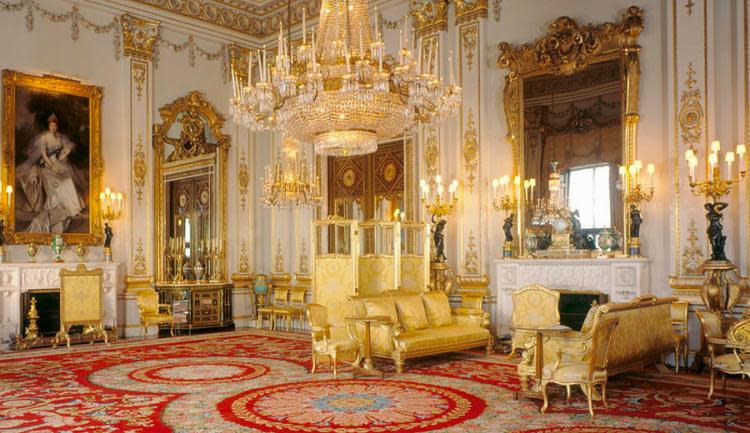 Buckingham Palace interior.
