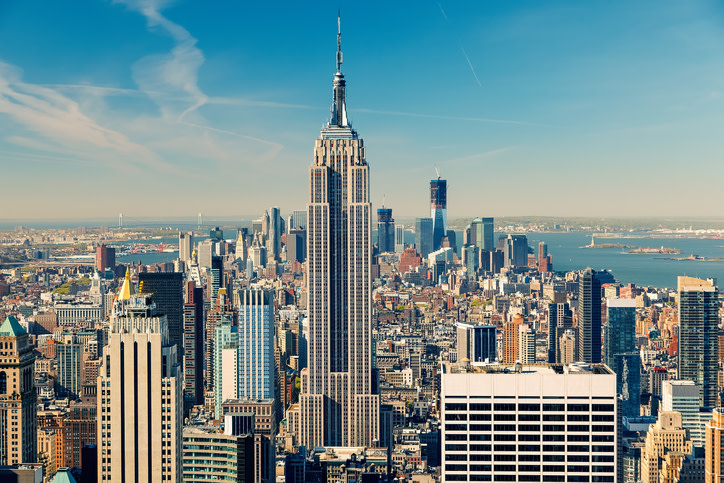 Empire State Building outside view. 
