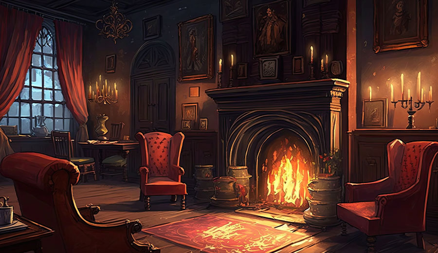 Interior of Hogwarts.