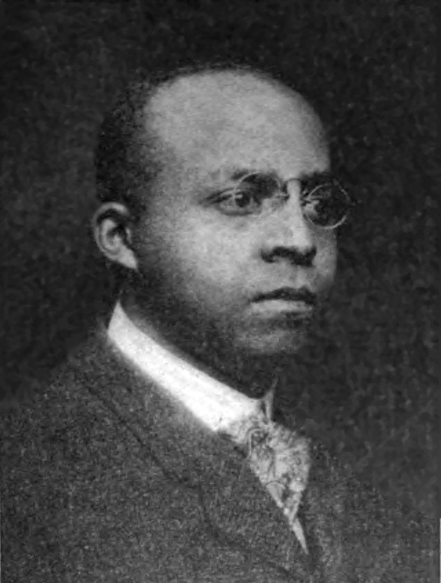 Portrait of Phillip A. Payton Jr. in black and white.