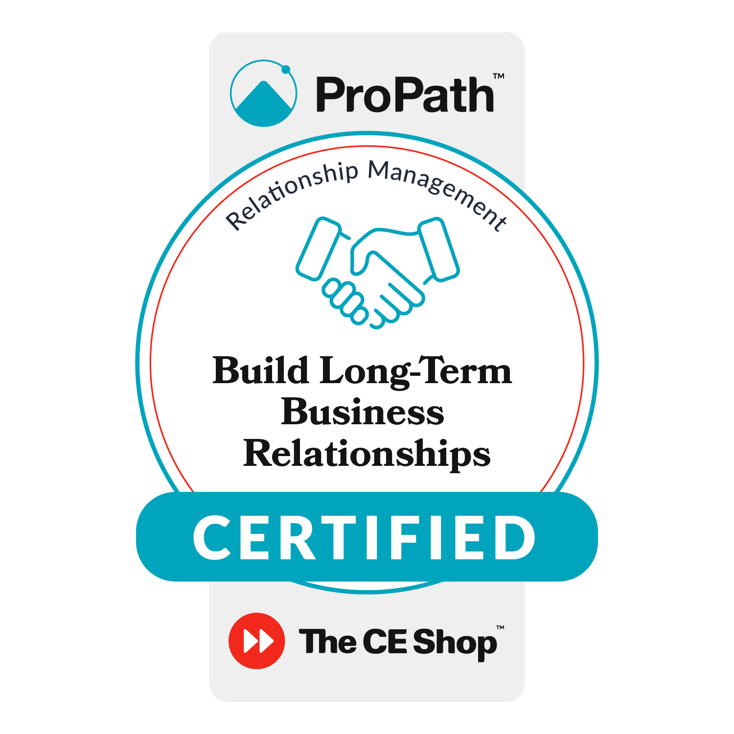Build Long-term Business Relationships badge 