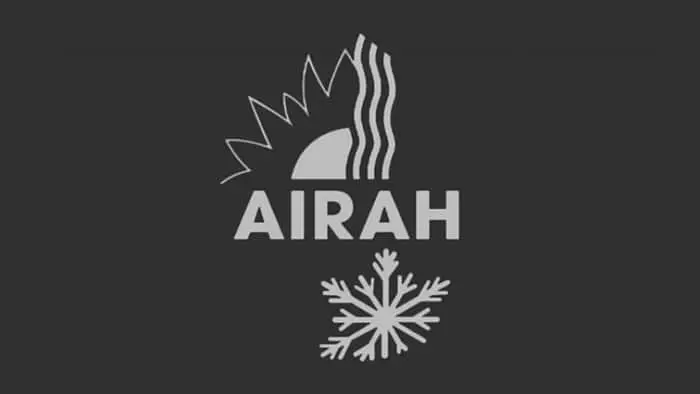 Australian Institute of Refrigeration, Air Conditioning and Heating (AIRAH) logo on a dark background