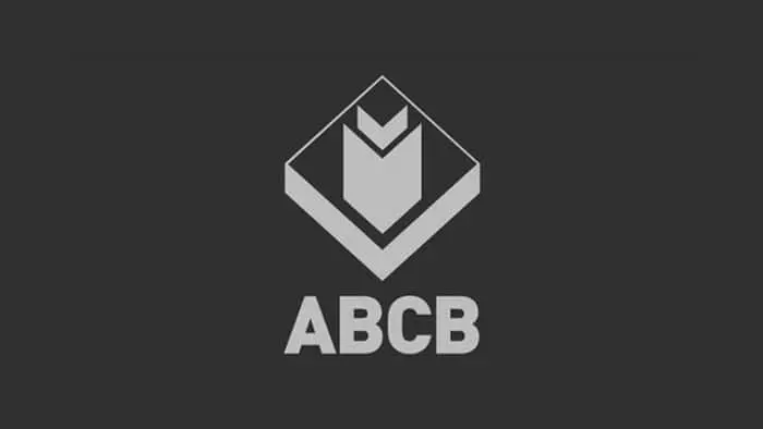 Australian Building and Construction Board (ABCB) logo on a dark background