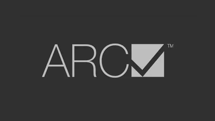 Gray Australian Refrigeration Council (ARCTICK) logo on a dark background