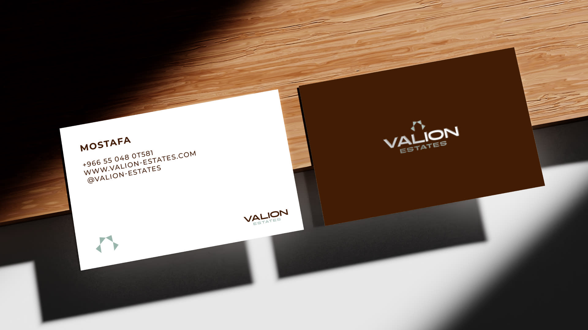 Gallery Image for valion-business-card-design-real-estate-ashmawy-branding-studio