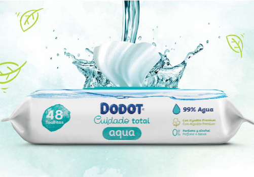DODOT CuidadoTotal TOALLITAS Web IMG Pack Contenido 500x348