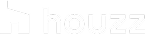 Houzz white on black logo
