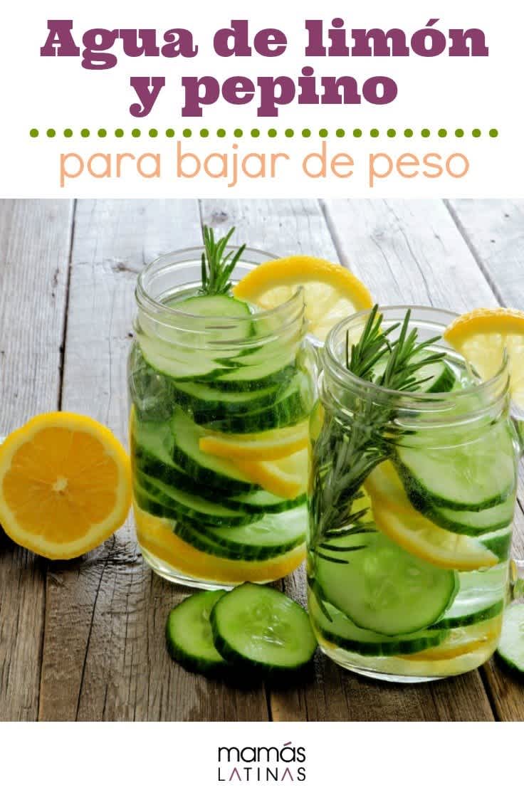 jugo de pepino con limón para bajar de peso