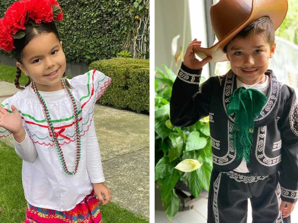 Los hijos de los famosos nos derriten con sus fotos celebrando la  Independencia de México 