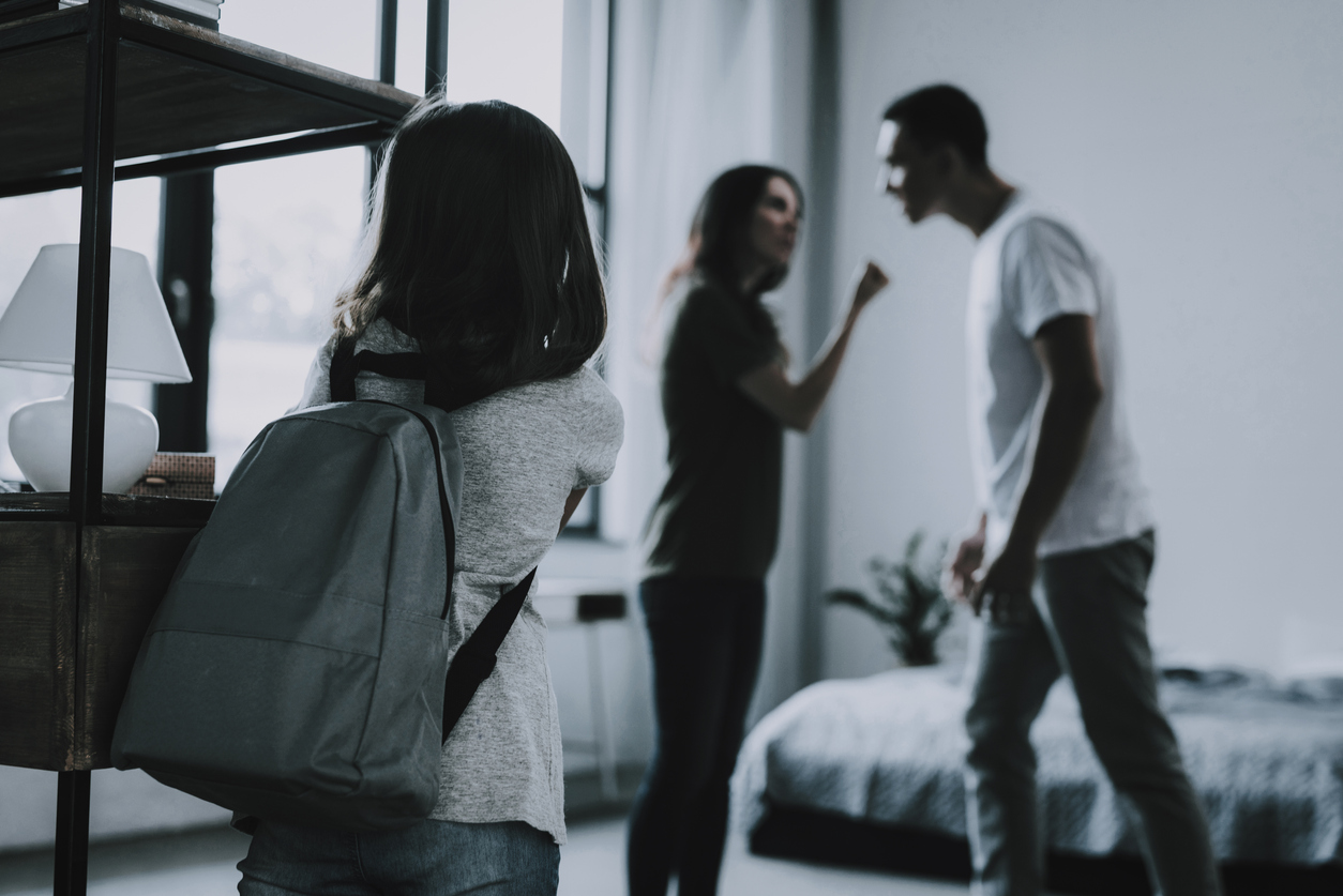 Un pareja discutiendo 