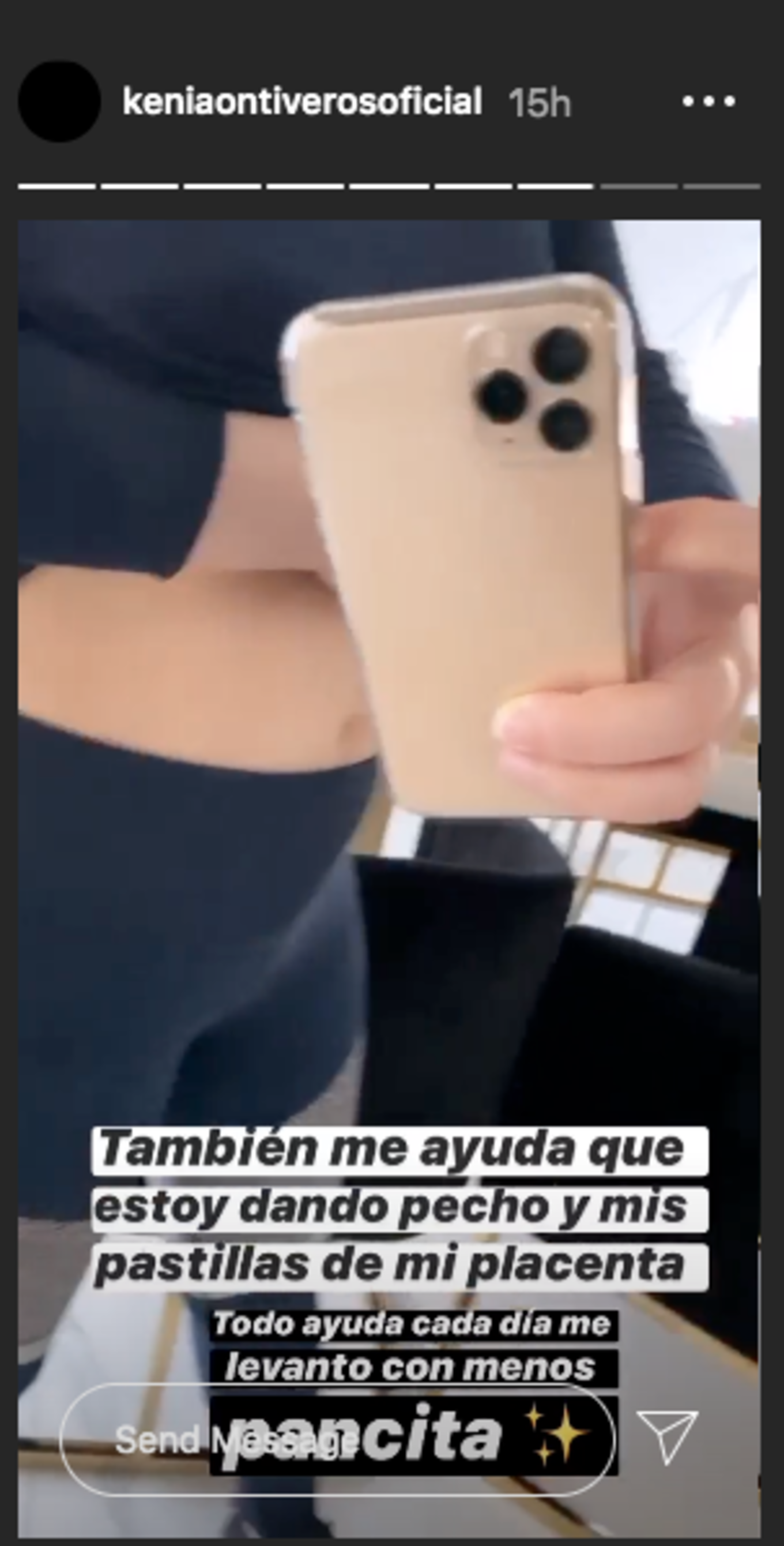 Kenia Ontiveros revela cómo ha logrado bajar la pancita