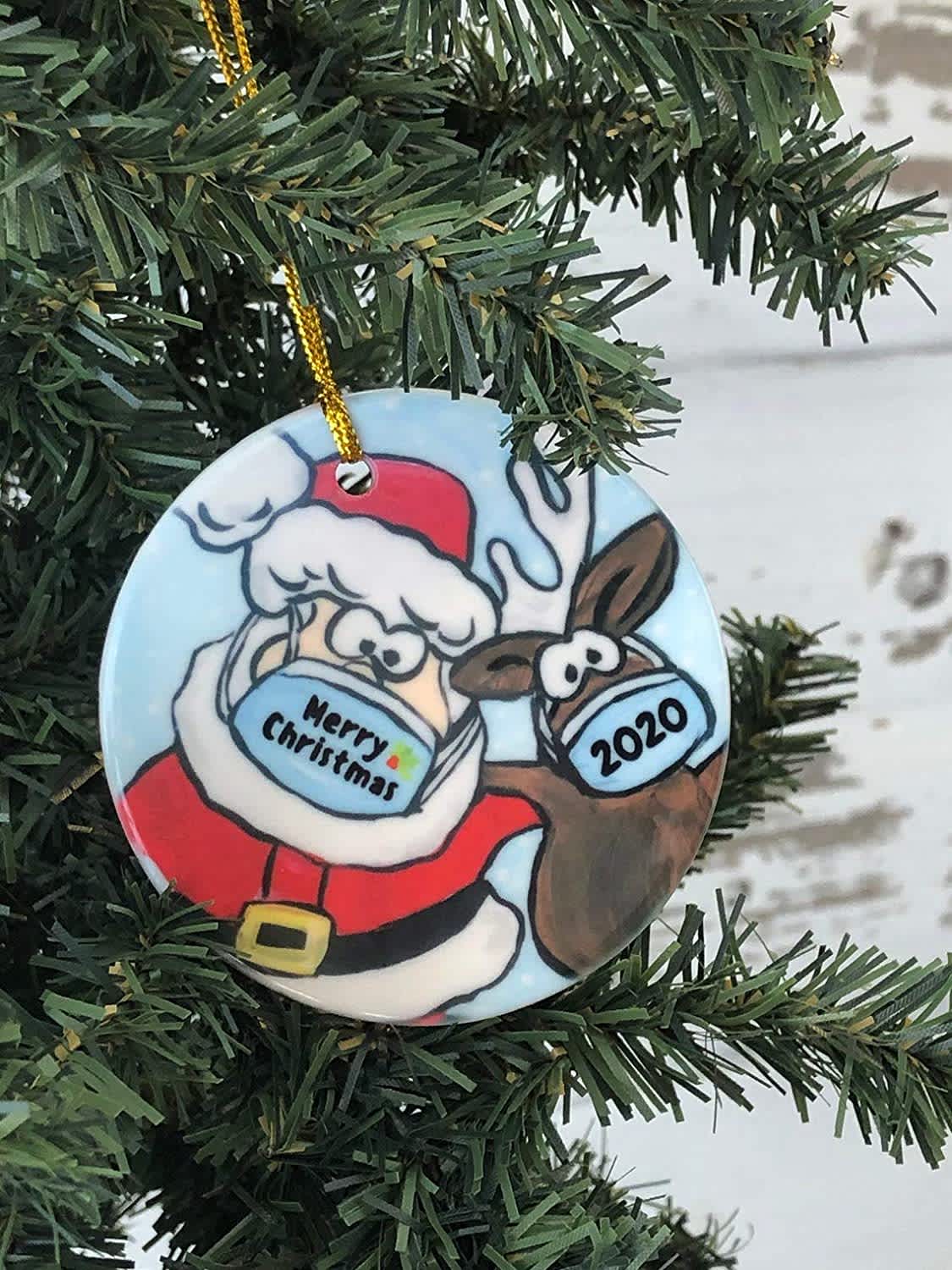 santa and rodolfo the reindeer with masks santa and rodolfo the reindeer with masks