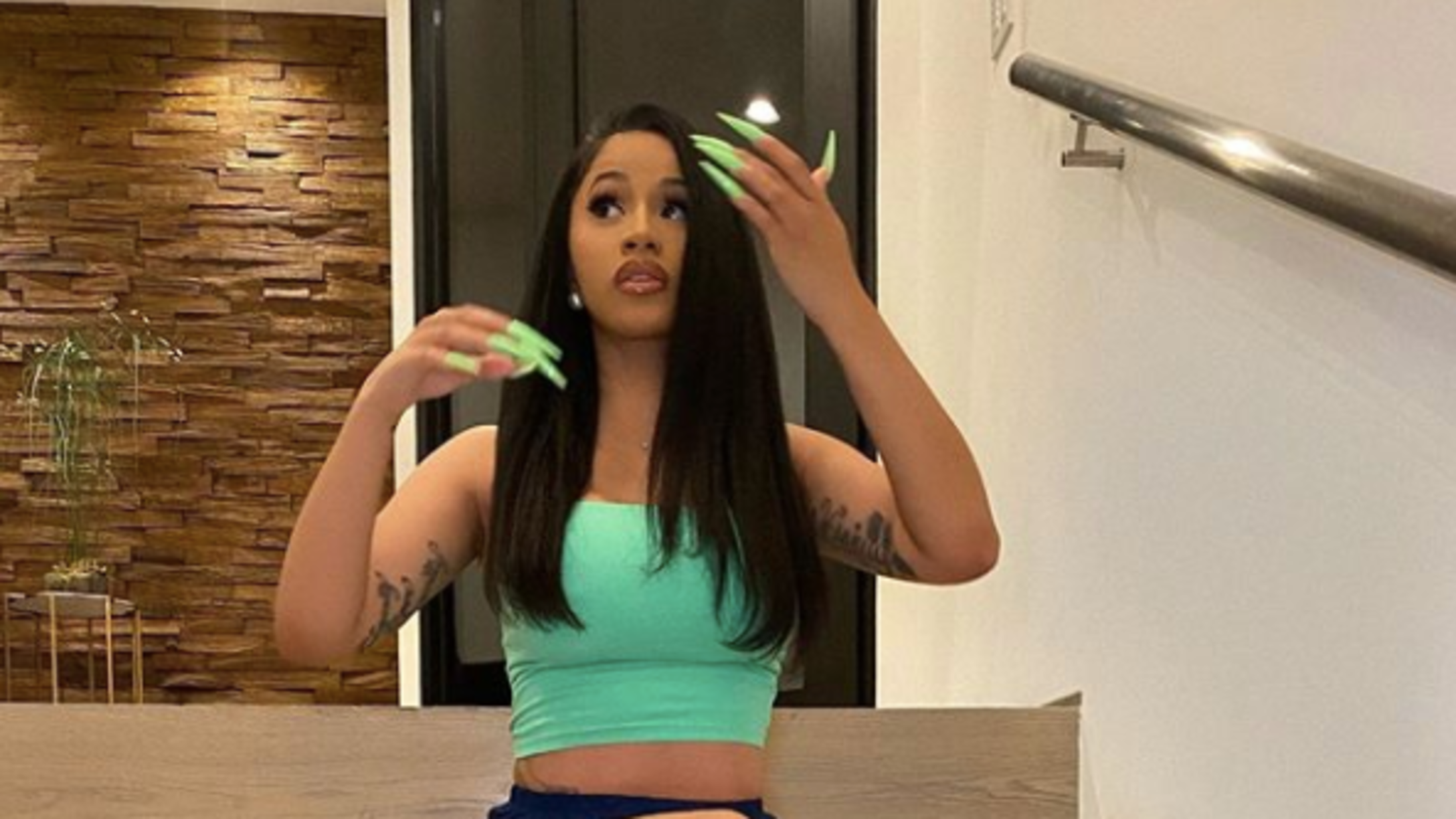 Cardi B shares natural hair mask she uses on both her hair & daughter