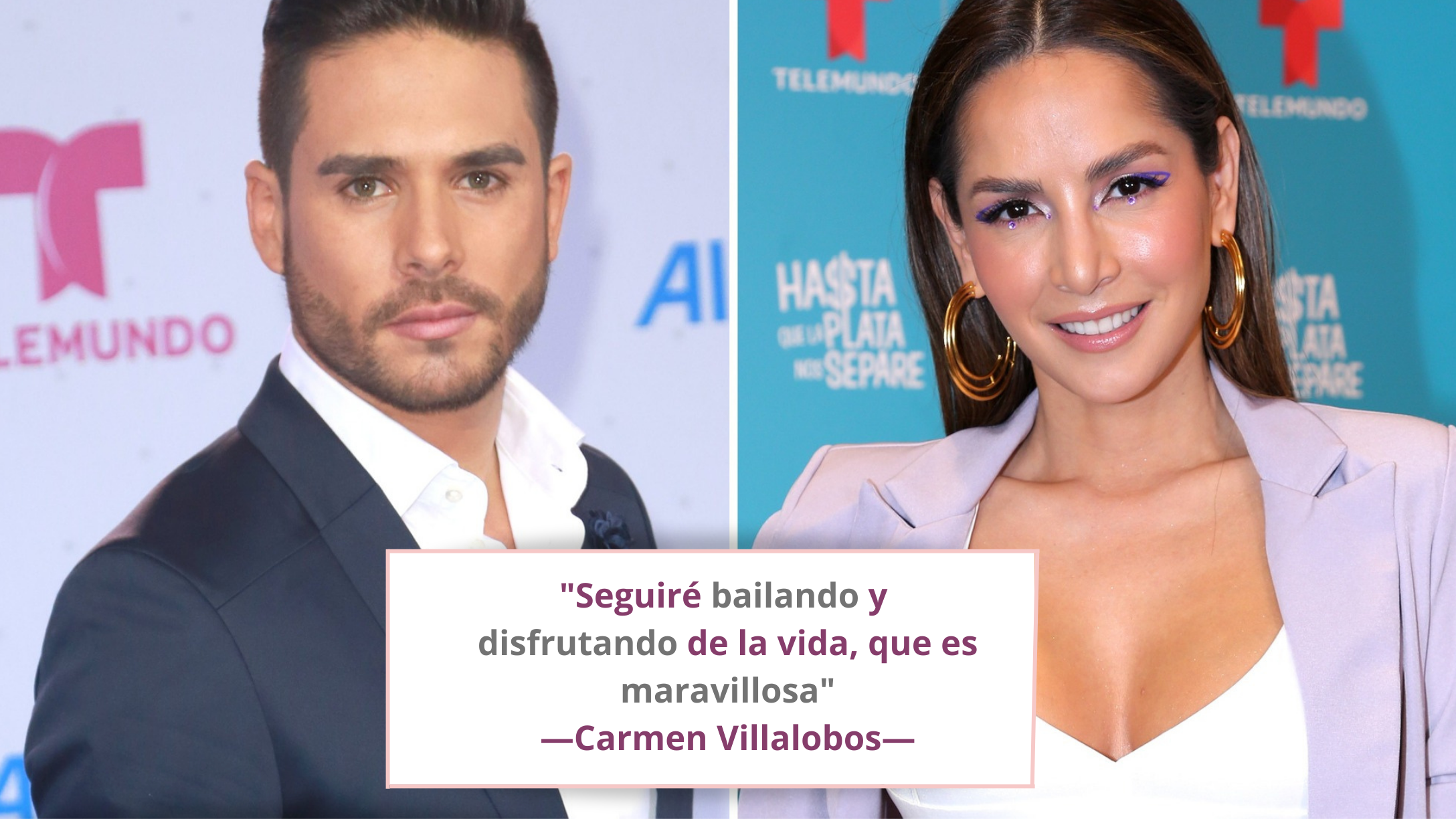 Carmen Villalobos reacciona tras declaraciones de Sebastián Caicedo sobre  su ruptura 