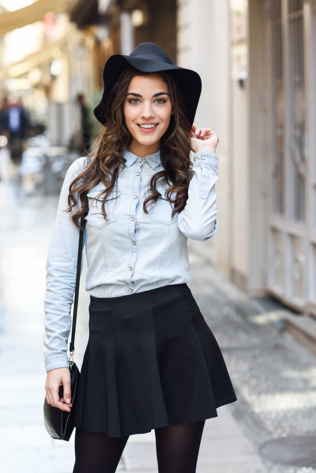Mujer con cuerpo rectangular