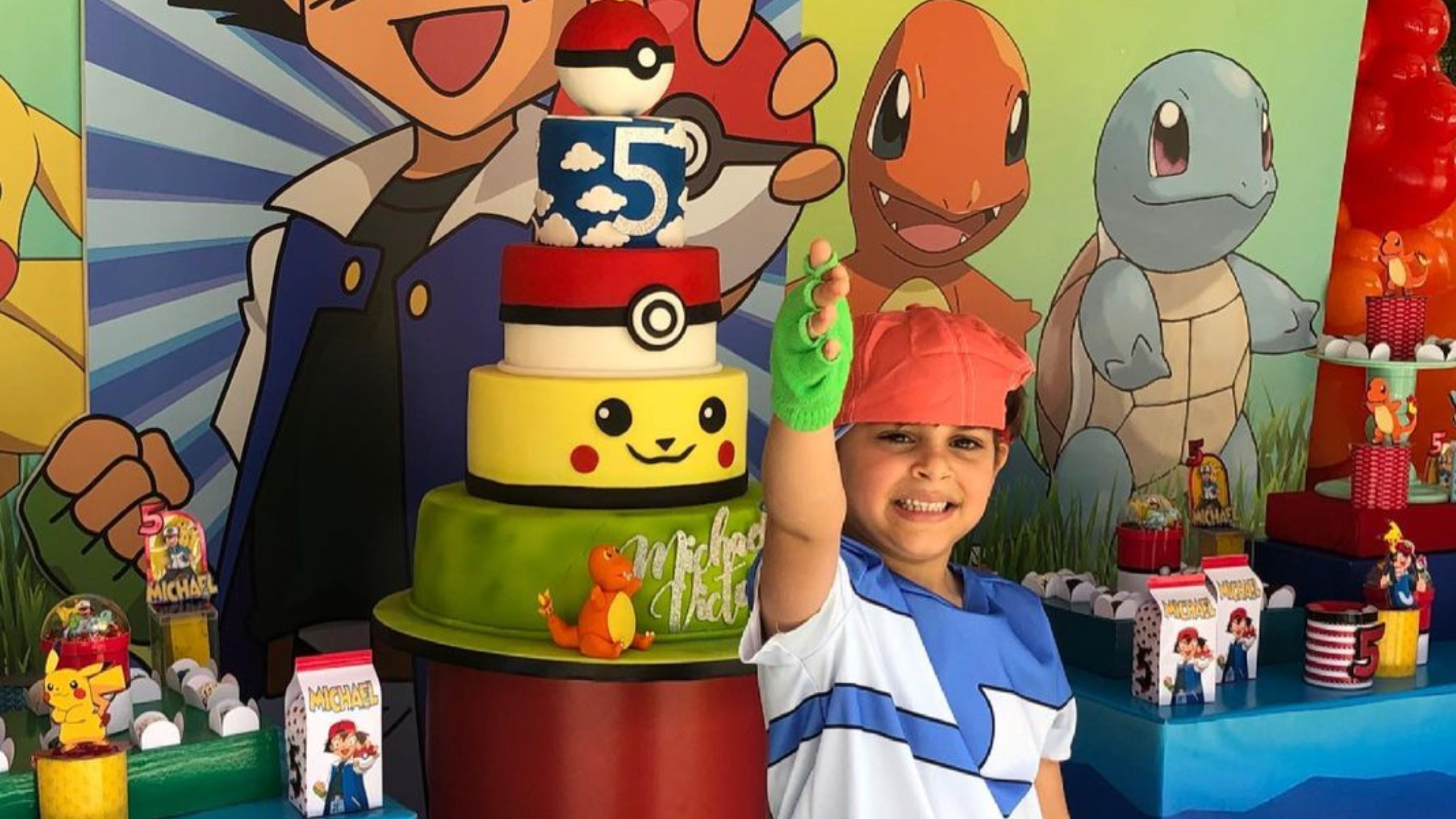 Lourdes Stephen celebra cumpleaños de su hijo con divertida fiesta de  Pokémon