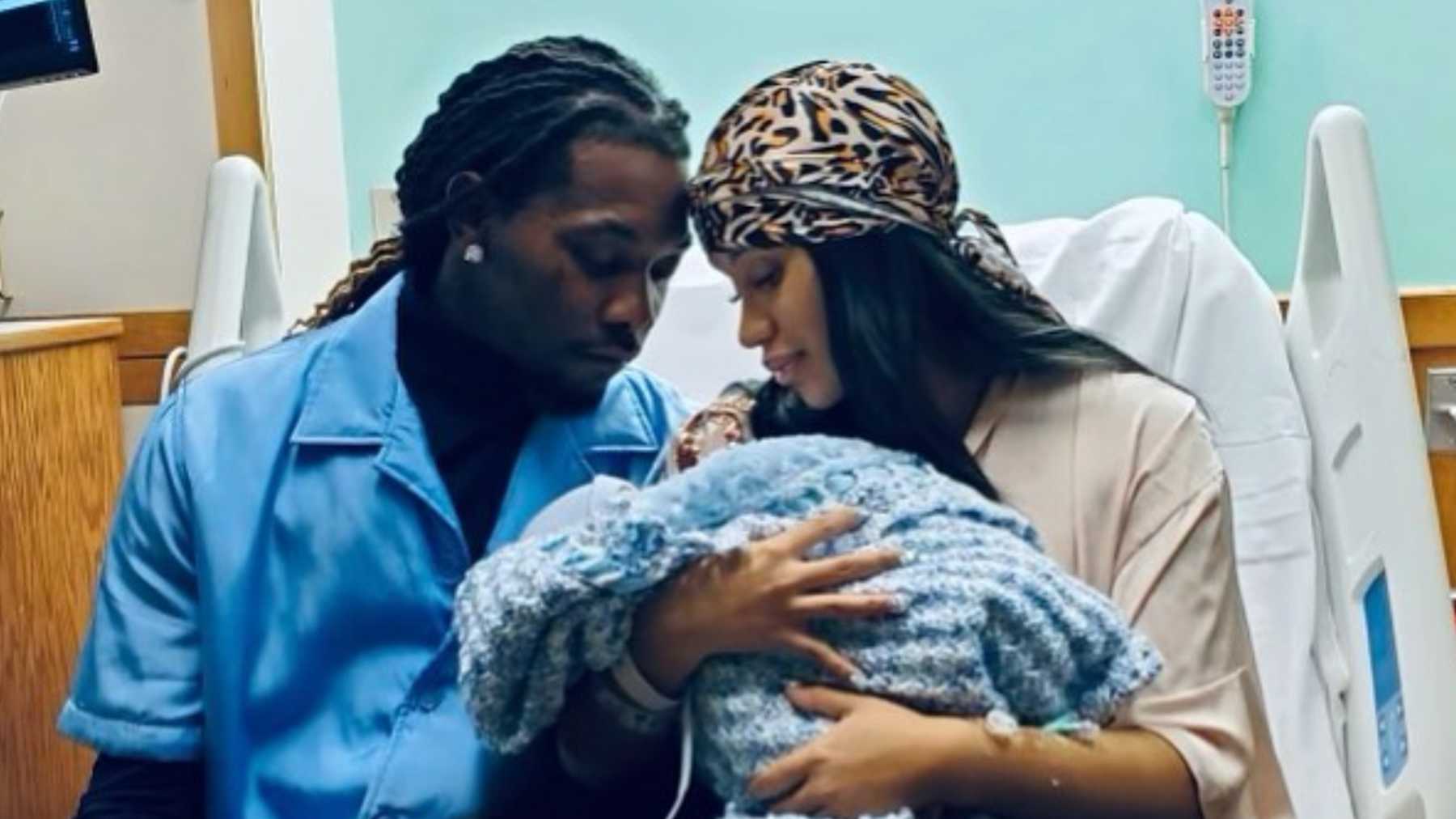 Cardi B & Offset finally share pic of son's face and reveal his name ...