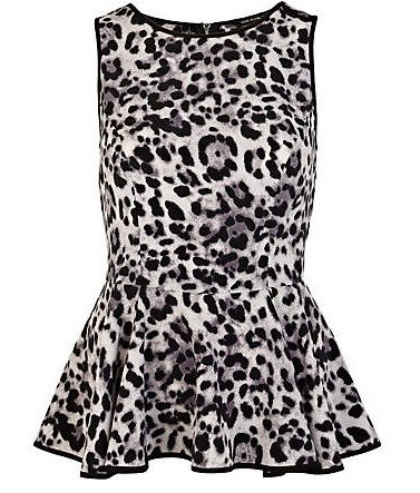 pieces leopard dress
