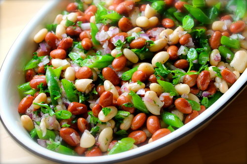 Nutritiva y DIET TICA ensalada de frijoles habas y habichuelas