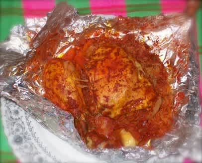 Rica y FÁCIL receta de molotes de pollo con verduras y salsa de achiote y  naranja 