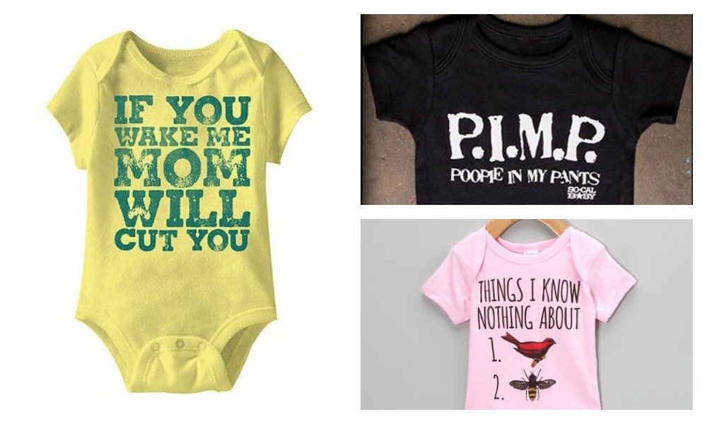 inappropriate baby clothes