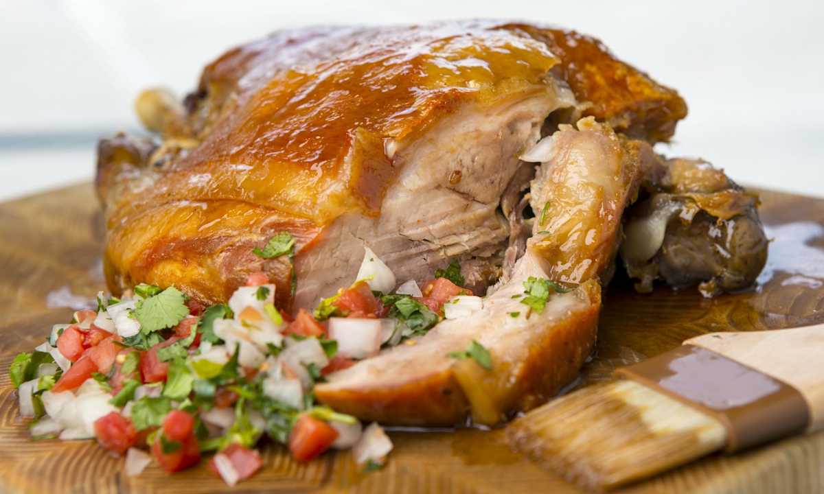Carnitas de cerdo glaseadas con miel para chuparse los dedos