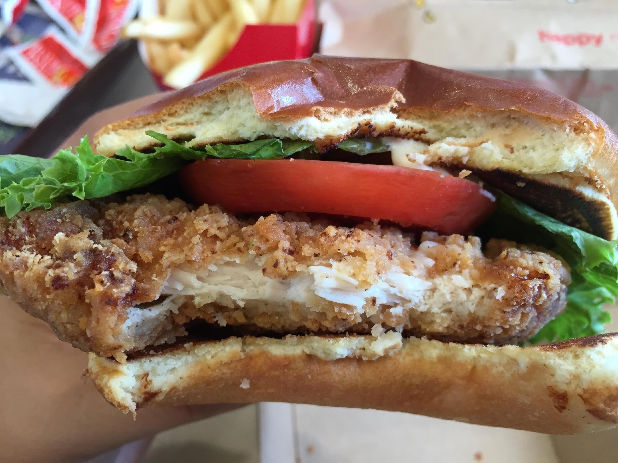 Buttermilk crispy chicken sandwich Making the most of mom time
