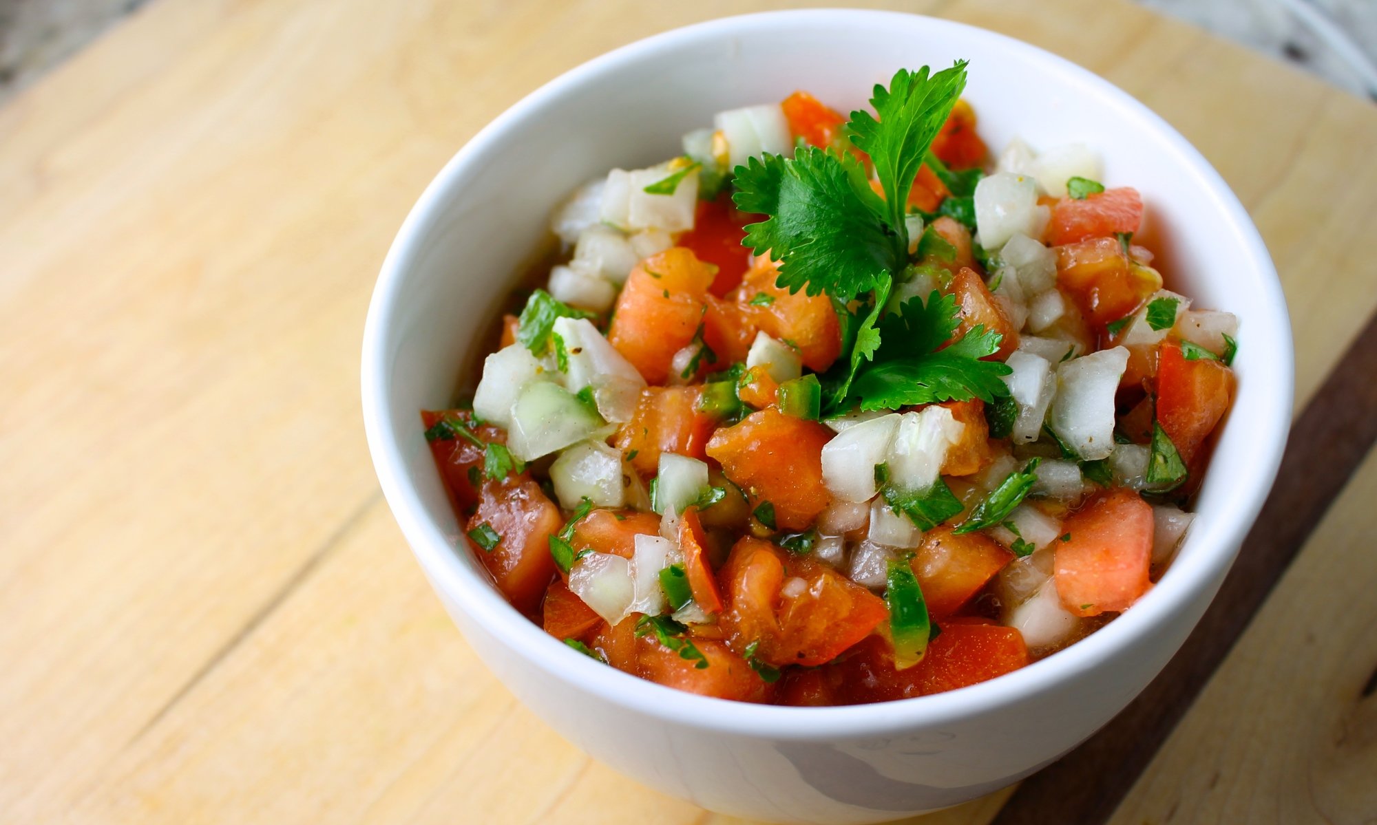 Super easy pico de gallo recipe that goes with pretty much everything