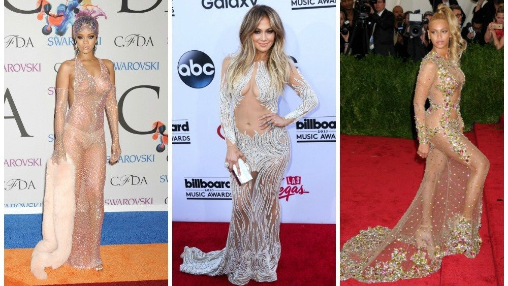 7 Celebrities who have taken the naked dress to a whole new level