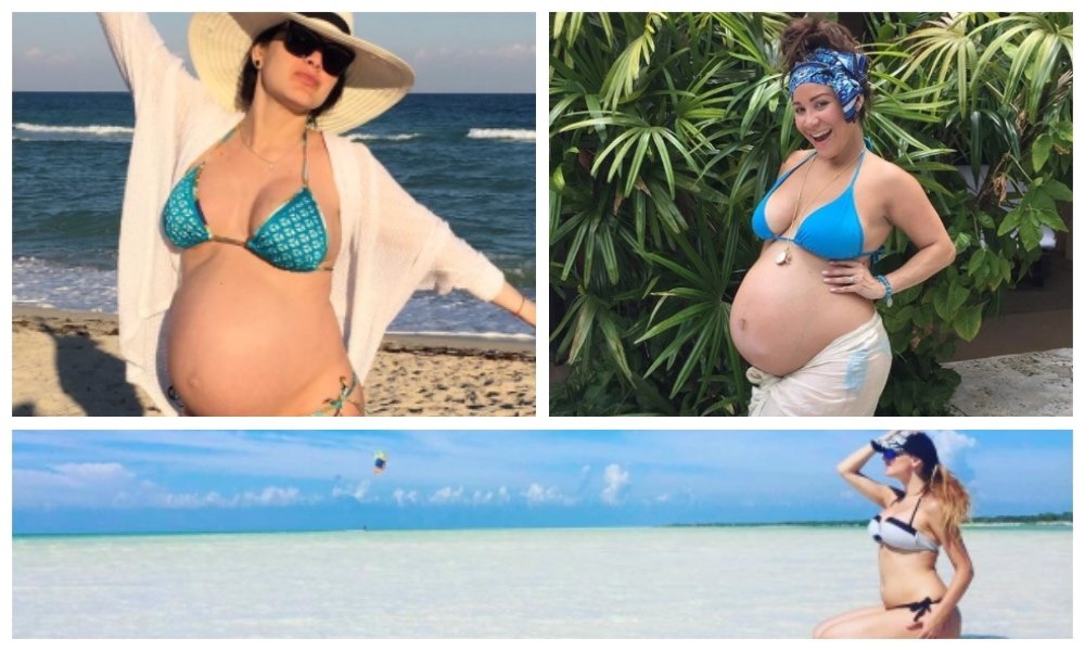 Fotos 21 Famosas que han presumido su embarazo en bikini