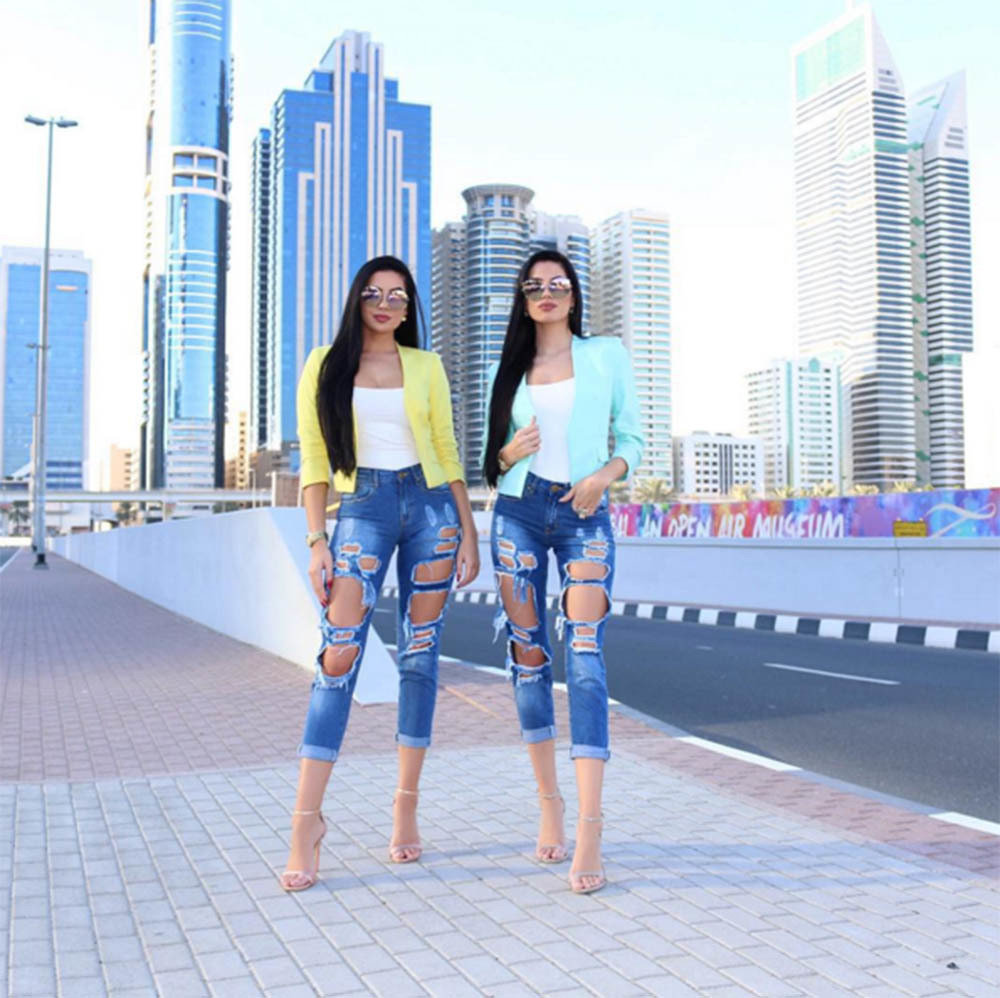 Jeans exageradamente rotos