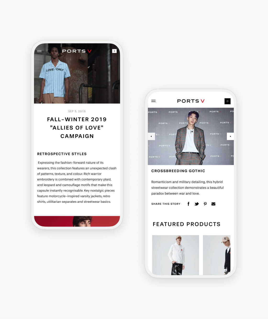 Content Platform - mobile view