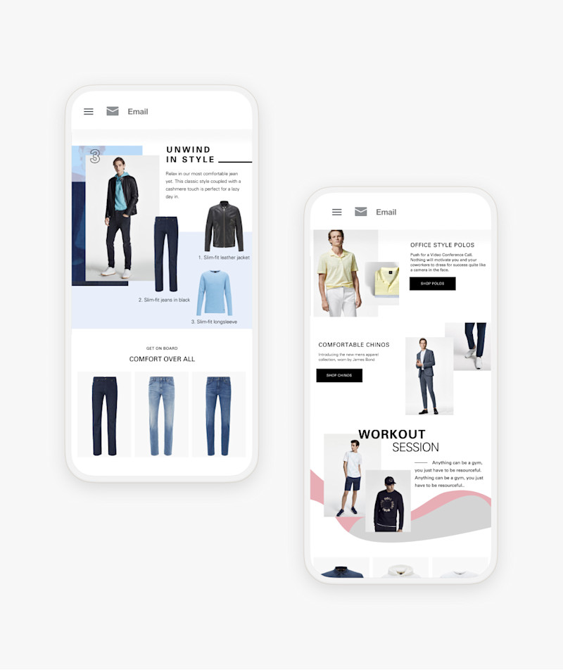 HUGO BOSS Email Marketing Design Copywriting Avex Designs