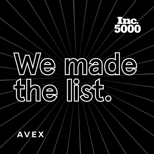Avex Ranks No. 803 on the 2021 Inc. 5000, With Three-Year Revenue Growth of 605%