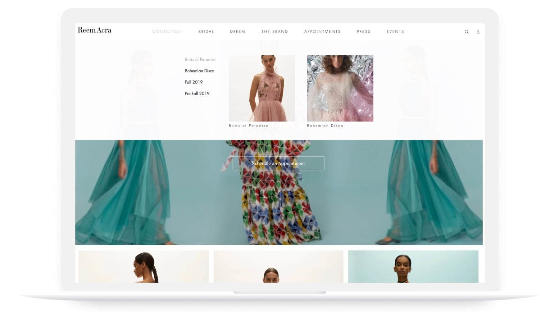 Reem Acra, Shopify UX Design & Development