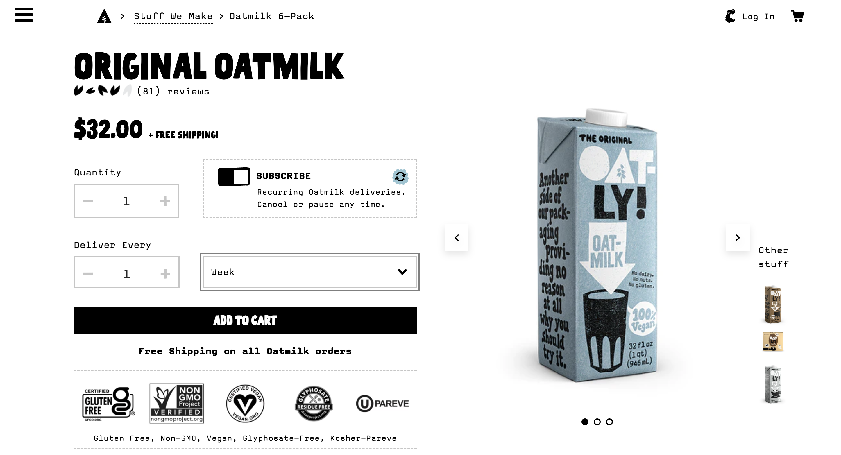 Oatly Subscriptions