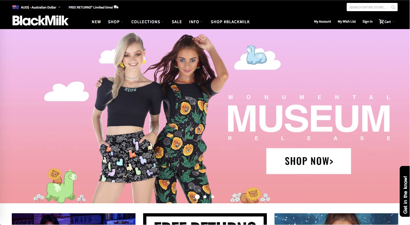 How to make your Shopify store Succeed - a Black Milk Clothing