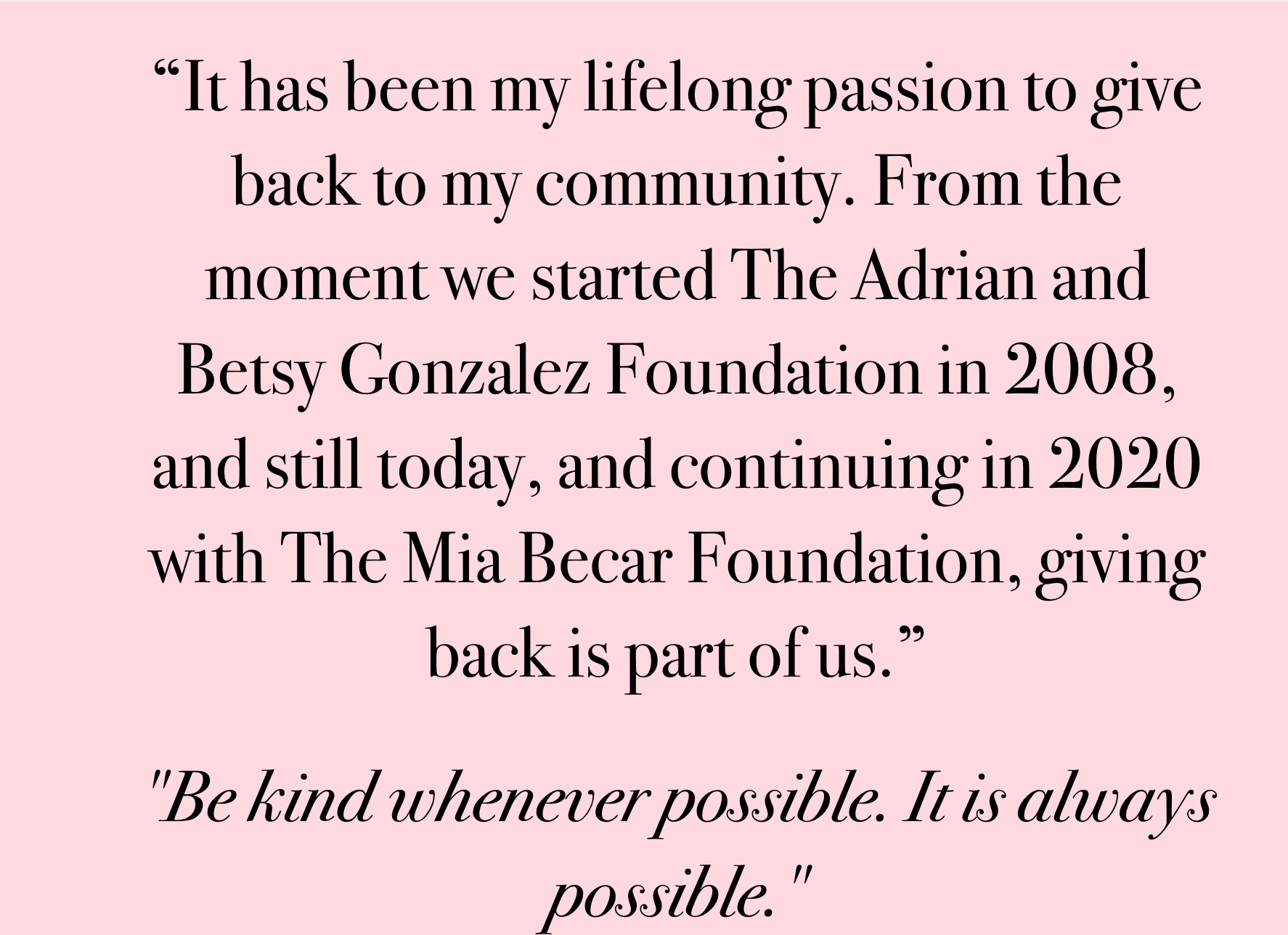 Mia Becar Foundation