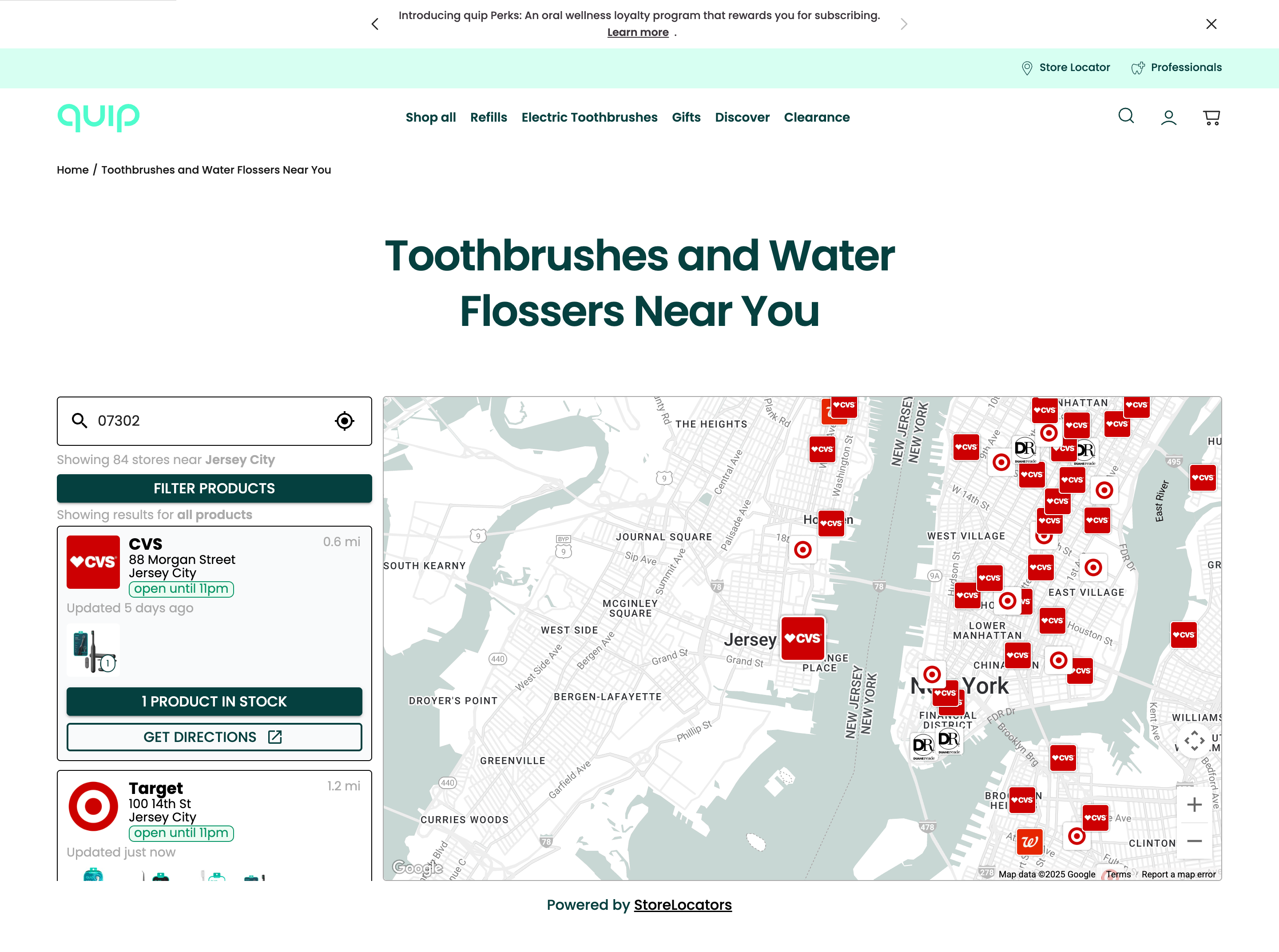 quip Store Locator
