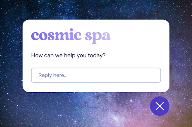 Prompt your website visitors to start a web chat