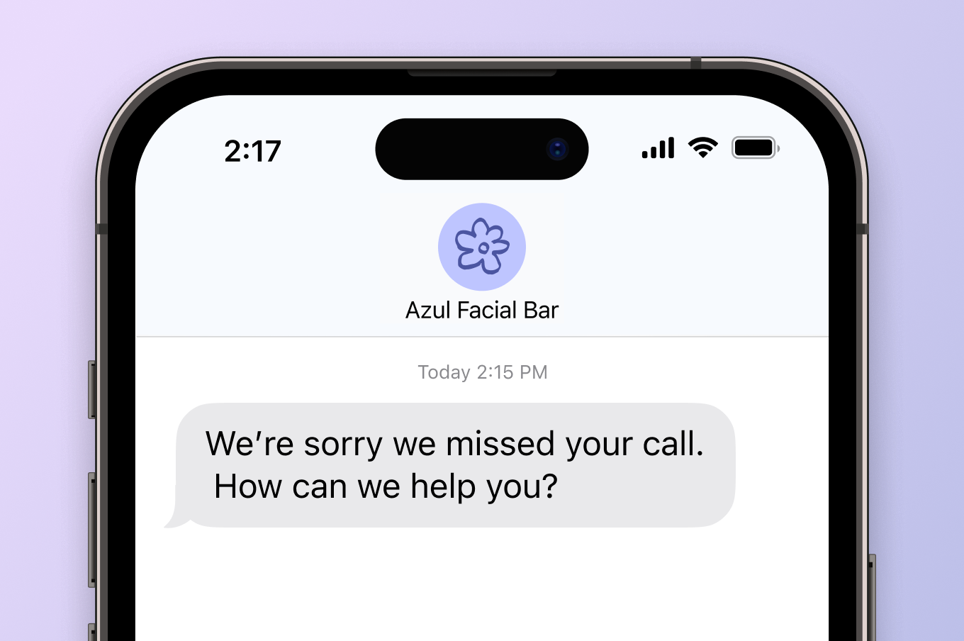 Automatically follow up with a text if you miss a call 💬
