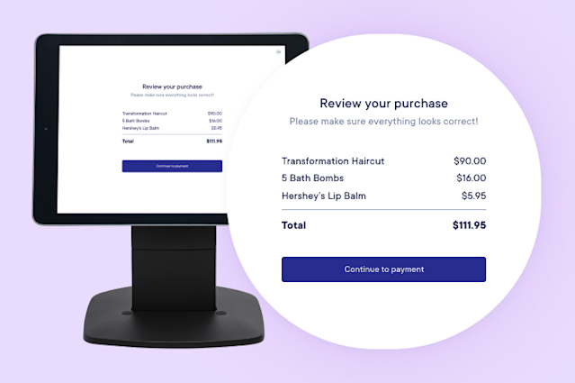 Show a detailed receipt breakdown before collecting payment 🧾