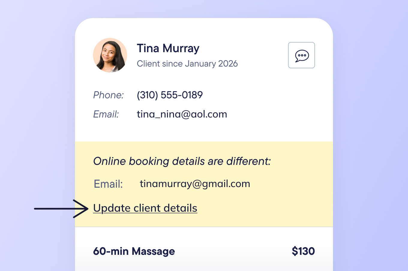 Keep client details up to date ✔️