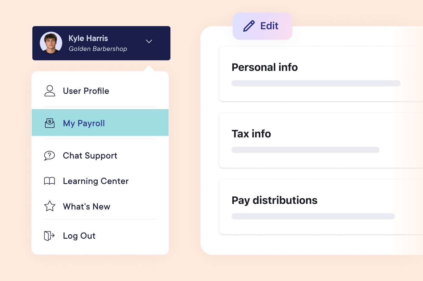 Staff can now update their own payroll details